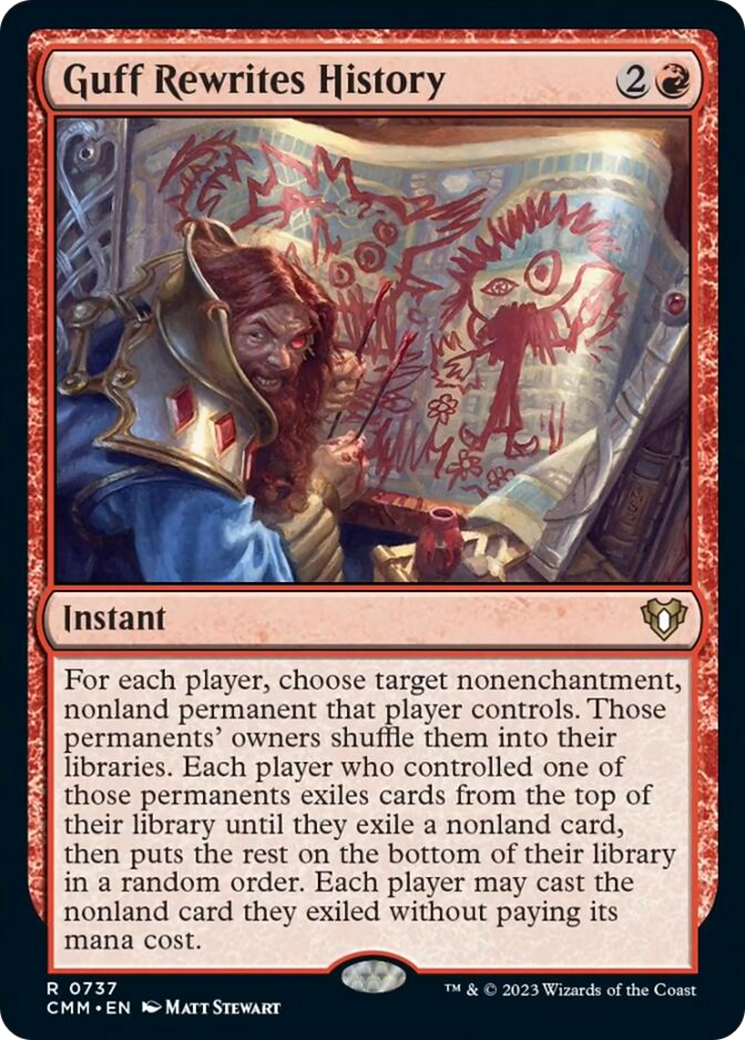 Guff Rewrites History [Commander Masters] - The Mythic Store | 24h Order Processing