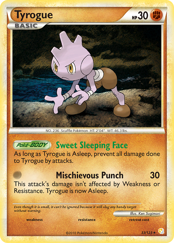 Tyrogue (33/123) [HeartGold & SoulSilver: Base Set] - The Mythic Store | 24h Order Processing