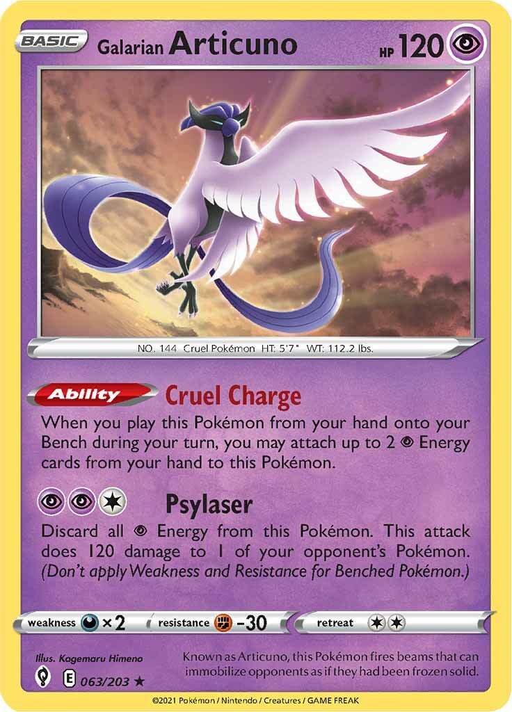 Galarian Articuno (063/203) [Sword & Shield: Evolving Skies] - The Mythic Store | 24h Order Processing