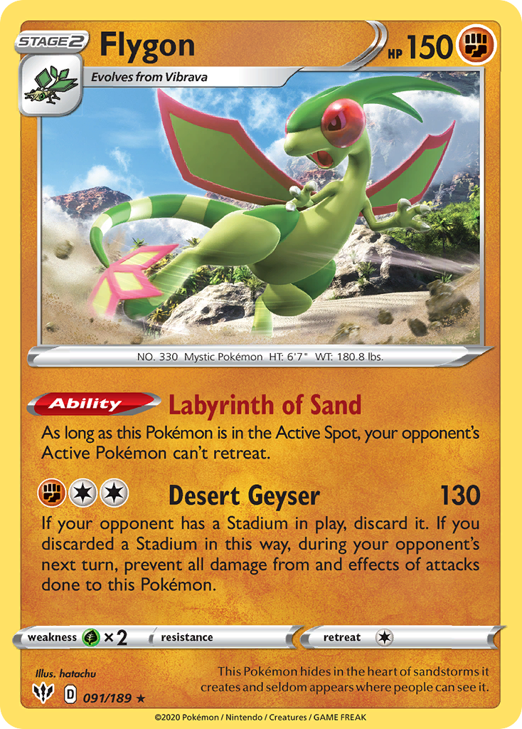 Flygon (091/189) [Sword & Shield: Darkness Ablaze] - The Mythic Store | 24h Order Processing