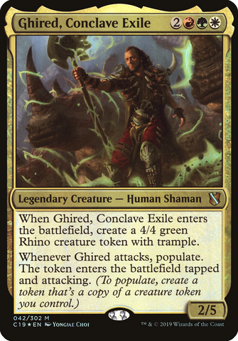 Ghired, Conclave Exile (Oversized) [Commander 2019 Oversized] - The Mythic Store | 24h Order Processing