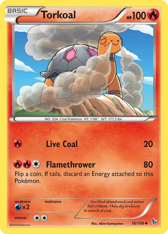 Torkoal (16/106) [XY: Flashfire] - The Mythic Store | 24h Order Processing
