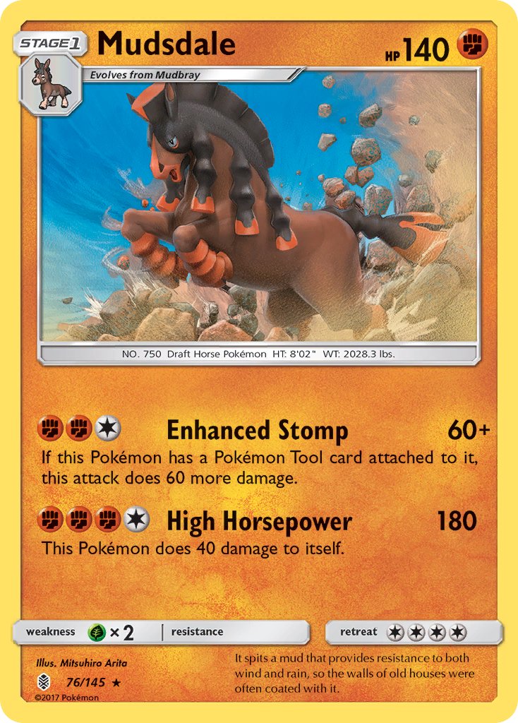 Mudsdale (76/145) (Prerelease Kit Exclusive) (Theme Deck Exclusive) [Sun & Moon: Guardians Rising] - The Mythic Store | 24h Order Processing