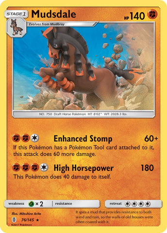 Mudsdale (76/145) (Prerelease Kit Exclusive) (Theme Deck Exclusive) [Sun & Moon: Guardians Rising] - The Mythic Store | 24h Order Processing