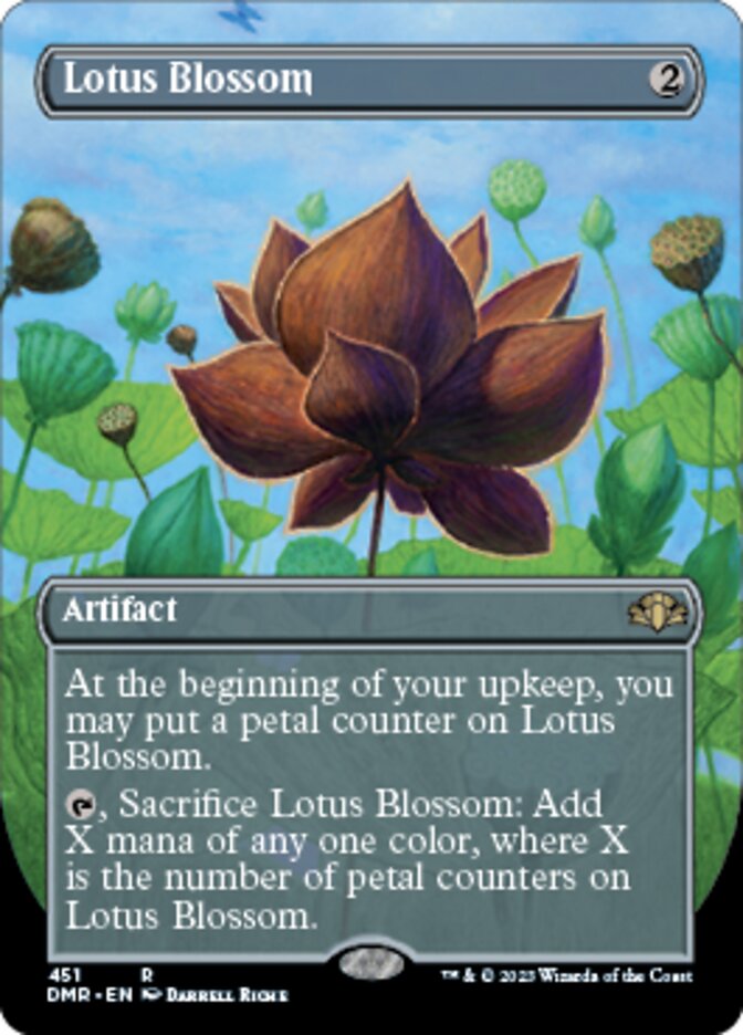 Lotus Blossom (Borderless Alternate Art) [Dominaria Remastered] - The Mythic Store | 24h Order Processing