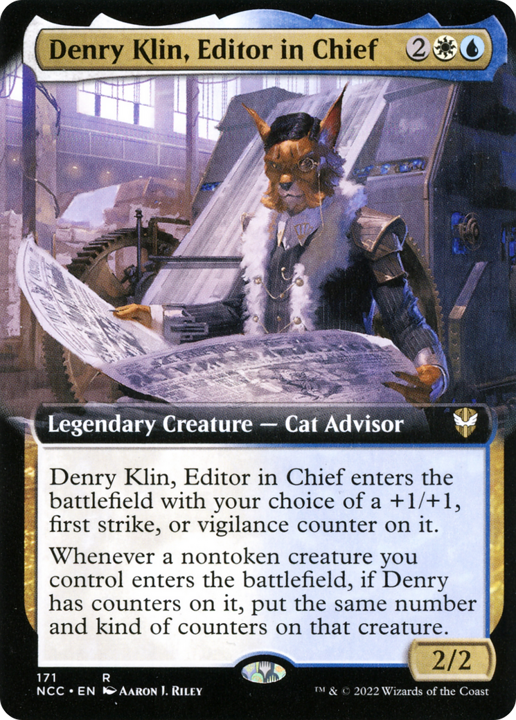 Denry Klin, Editor in Chief (Extended Art) [Streets of New Capenna Commander] - The Mythic Store | 24h Order Processing