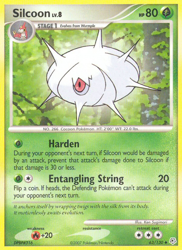 Silcoon (63/130) [Diamond & Pearl: Base Set] - The Mythic Store | 24h Order Processing