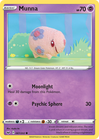 Munna (087/202) [Sword & Shield: Base Set] - The Mythic Store | 24h Order Processing