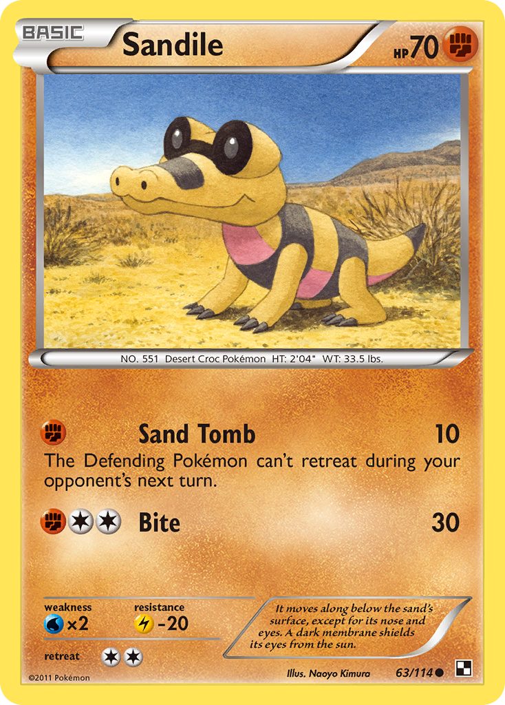 Sandile (63/114) [Black & White: Base Set] - The Mythic Store | 24h Order Processing