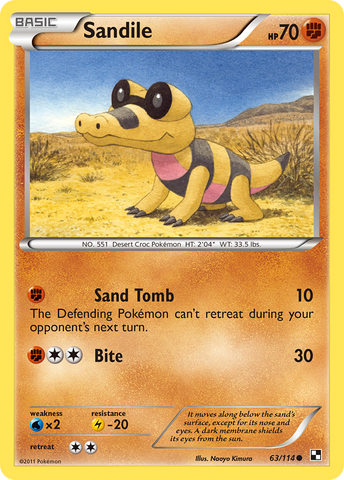 Sandile (63/114) [Black & White: Base Set] - The Mythic Store | 24h Order Processing