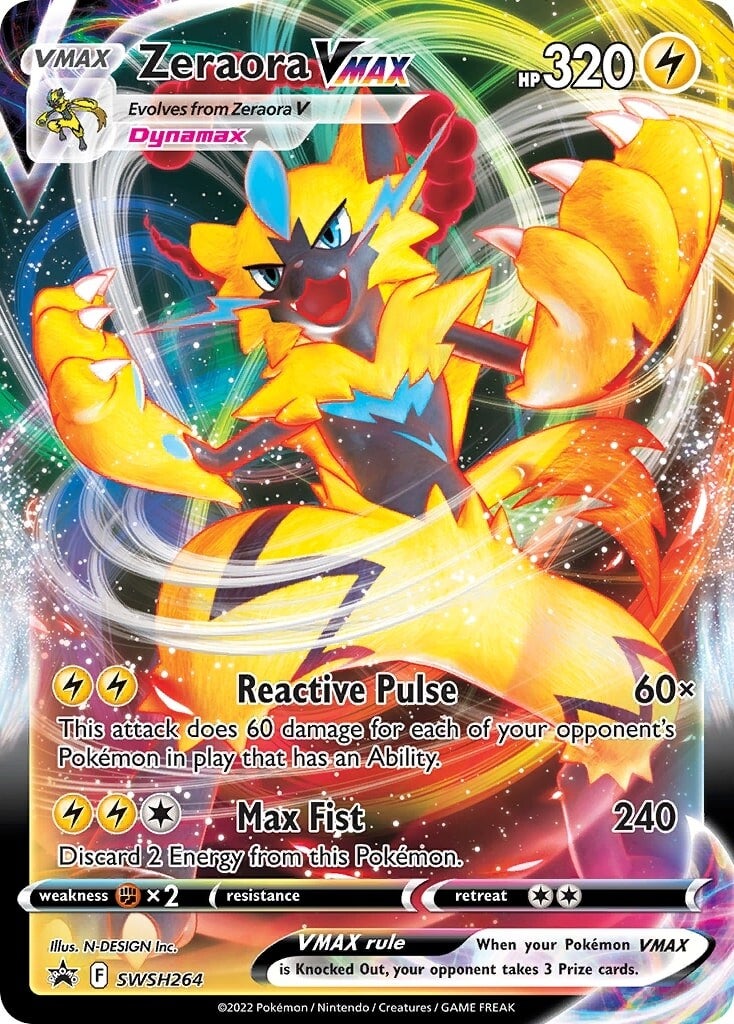 Zeraora VMAX (SWSH264) [Sword & Shield: Black Star Promos] - The Mythic Store | 24h Order Processing