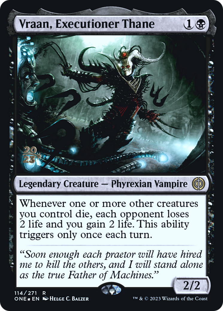 Vraan, Executioner Thane [Phyrexia: All Will Be One Prerelease Promos] - The Mythic Store | 24h Order Processing
