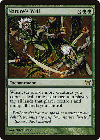 Nature's Will [Champions of Kamigawa] - The Mythic Store | 24h Order Processing