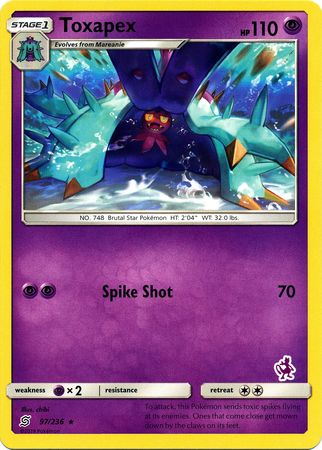 Toxapex (97/236) (Mewtwo Deck) [Battle Academy 2020] - The Mythic Store | 24h Order Processing