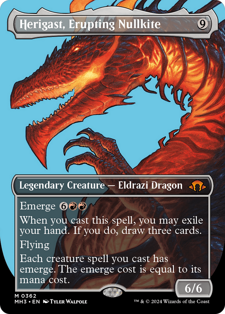 Herigast, Erupting Nullkite (Borderless) [Modern Horizons 3] - The Mythic Store | 24h Order Processing