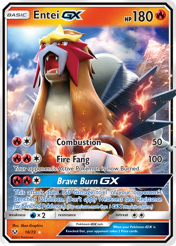 Entei GX (10/73) [Sun & Moon: Shining Legends] - The Mythic Store | 24h Order Processing