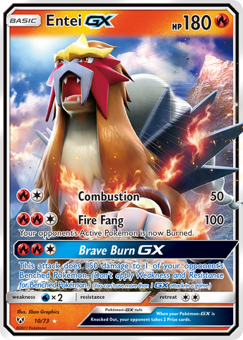 Entei GX (10/73) [Sun & Moon: Shining Legends] - The Mythic Store | 24h Order Processing