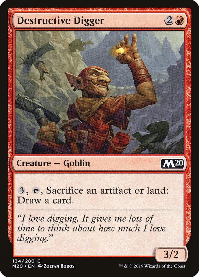 Destructive Digger [Core Set 2020] - The Mythic Store | 24h Order Processing