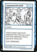Command the Chaff [Mystery Booster Playtest Cards] - The Mythic Store | 24h Order Processing