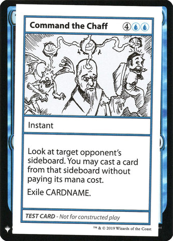 Command the Chaff [Mystery Booster Playtest Cards] - The Mythic Store | 24h Order Processing