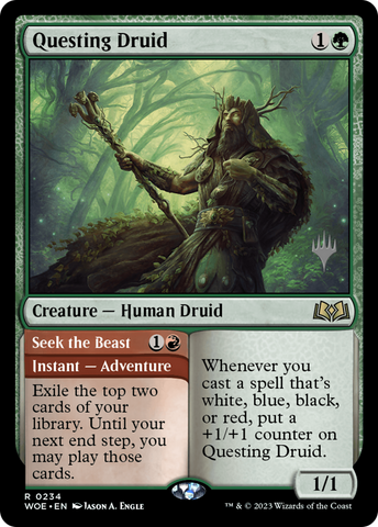 Questing Druid (Promo Pack) [Wilds of Eldraine Promos] - The Mythic Store | 24h Order Processing