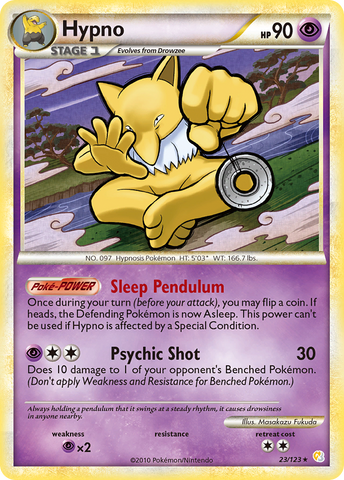 Hypno (23/123) [HeartGold & SoulSilver: Base Set] - The Mythic Store | 24h Order Processing