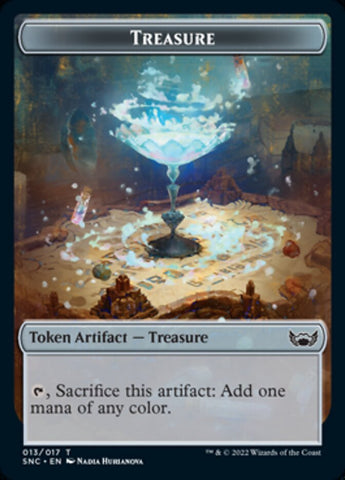 Treasure (013) // Rhino Warrior Double-Sided Token [Streets of New Capenna Tokens] - The Mythic Store | 24h Order Processing