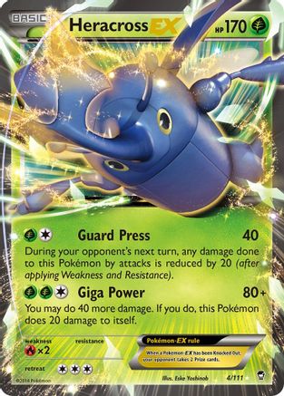 Heracross EX (4/111) [XY: Furious Fists] - The Mythic Store | 24h Order Processing
