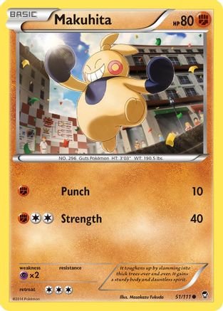 Makuhita (51/111) [XY: Furious Fists] - The Mythic Store | 24h Order Processing