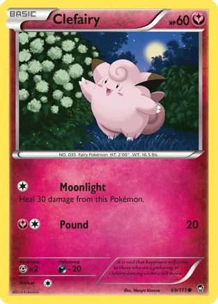 Clefairy (69/111) [XY: Furious Fists] - The Mythic Store | 24h Order Processing