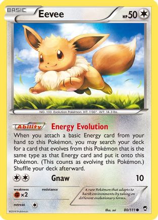 Eevee (80/111) [XY: Furious Fists] - The Mythic Store | 24h Order Processing