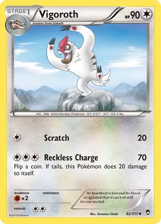 Vigoroth (82/111) [XY: Furious Fists] - The Mythic Store | 24h Order Processing