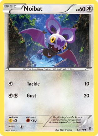 Noibat (87/111) [XY: Furious Fists] - The Mythic Store | 24h Order Processing