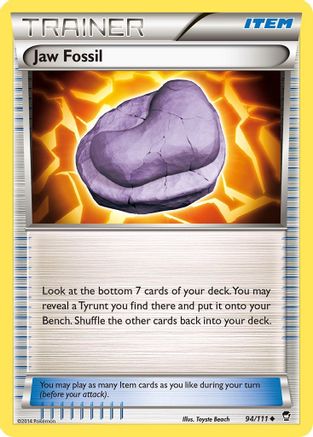 Jaw Fossil (94/111) [XY: Furious Fists] - The Mythic Store | 24h Order Processing