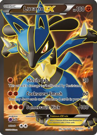 Lucario EX (107/111) [XY: Furious Fists] - The Mythic Store | 24h Order Processing