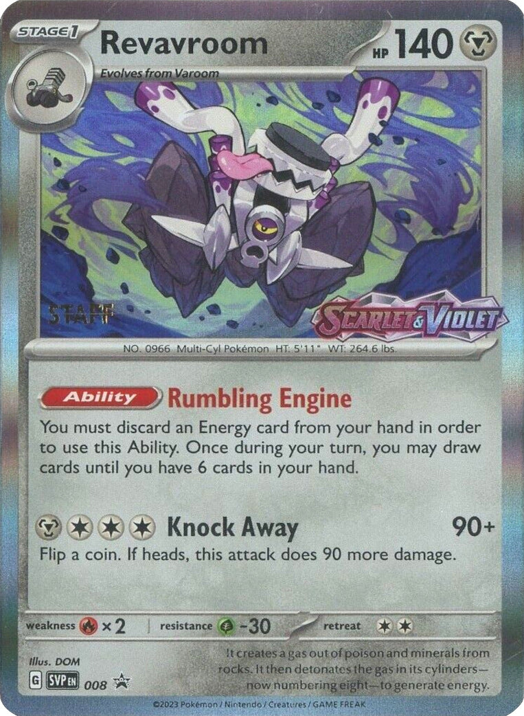 Revavroom (008) (Staff) [Scarlet & Violet: Black Star Promos] - The Mythic Store | 24h Order Processing