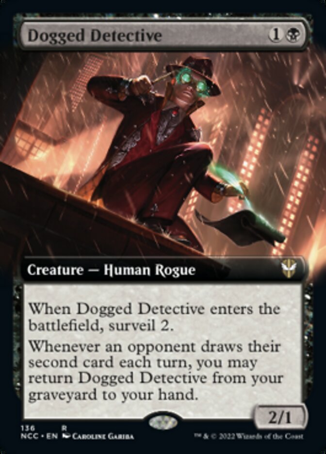 Dogged Detective (Extended Art) [Streets of New Capenna Commander] - The Mythic Store | 24h Order Processing