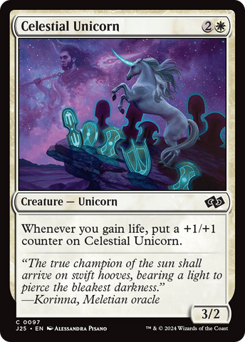Celestial Unicorn [Foundations Jumpstart] - The Mythic Store | 24h Order Processing