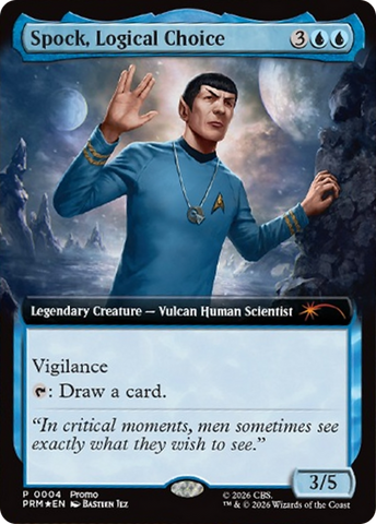 Spock, Logical Choice (Extended Art) [Media Promos] - The Mythic Store | 24h Order Processing