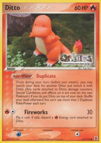 Ditto (61/113) (Origins Game Fair 2007) [EX: Delta Species] - The Mythic Store | 24h Order Processing