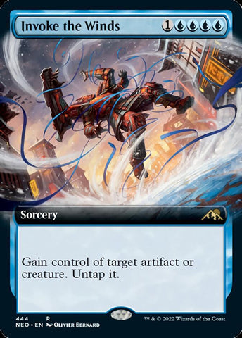 Invoke the Winds (Extended Art) [Kamigawa: Neon Dynasty] - The Mythic Store | 24h Order Processing