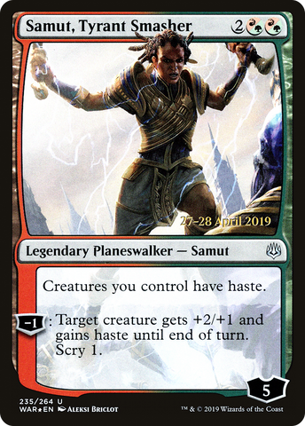 Samut, Tyrant Smasher [War of the Spark Prerelease Promos] - The Mythic Store | 24h Order Processing