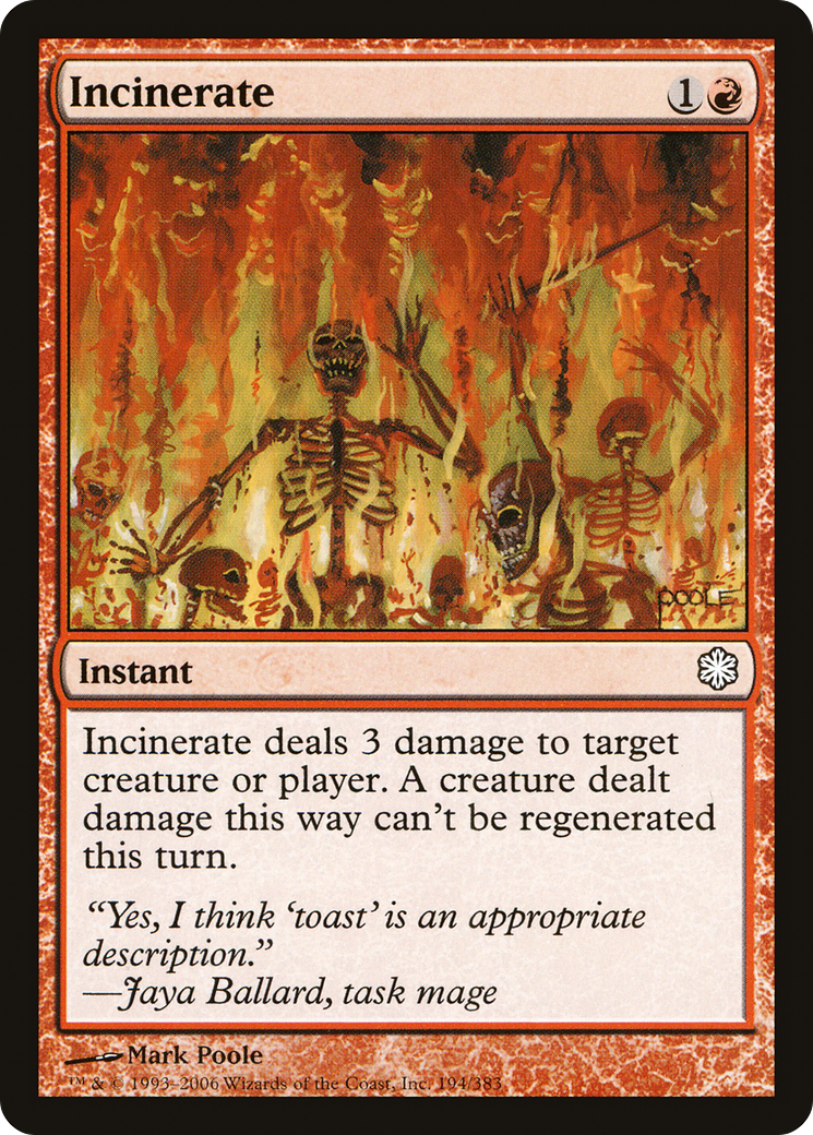 Incinerate [Coldsnap Theme Decks] - The Mythic Store | 24h Order Processing