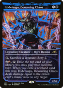 Hidetsugu, Devouring Chaos (Neon Ink Blue) [Kamigawa: Neon Dynasty] - The Mythic Store | 24h Order Processing