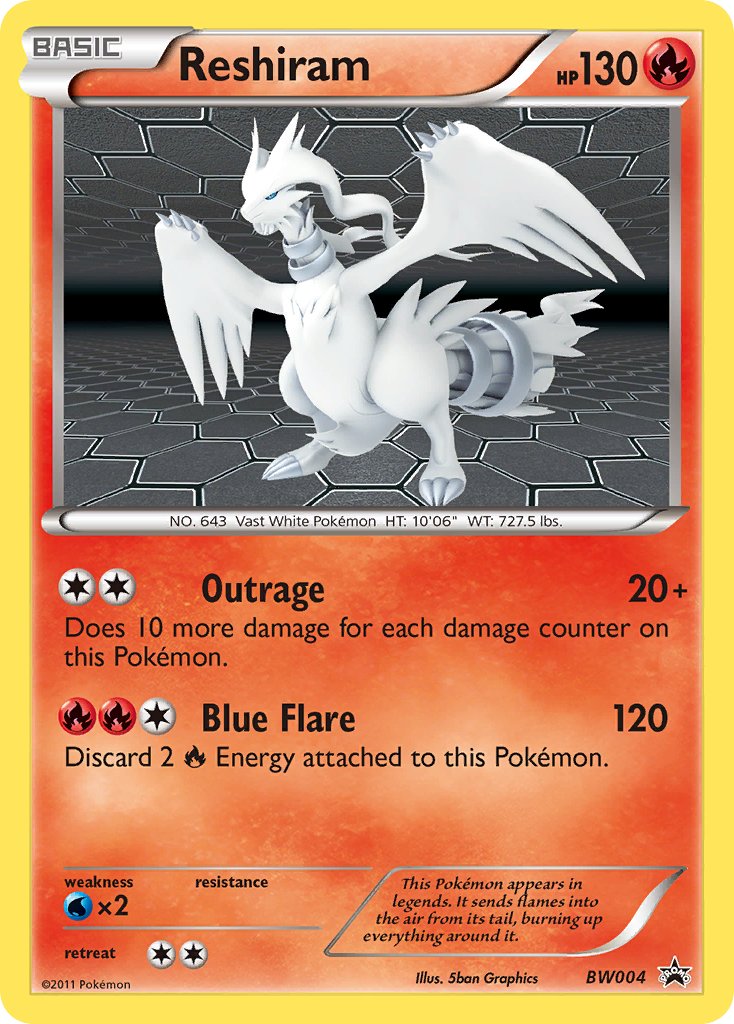 Reshiram (BW004) [Black & White: Black Star Promos] - The Mythic Store | 24h Order Processing