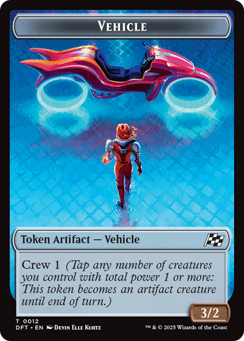 Vehicle // Pilot Double-Sided Token [Aetherdrift Tokens] - The Mythic Store | 24h Order Processing