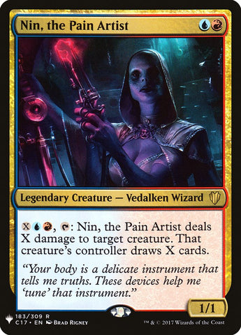 Nin, the Pain Artist [The List] - The Mythic Store | 24h Order Processing