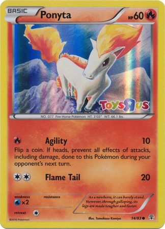 Ponyta (14/83) (Toys R Us Promo) [XY: Generations] - The Mythic Store | 24h Order Processing