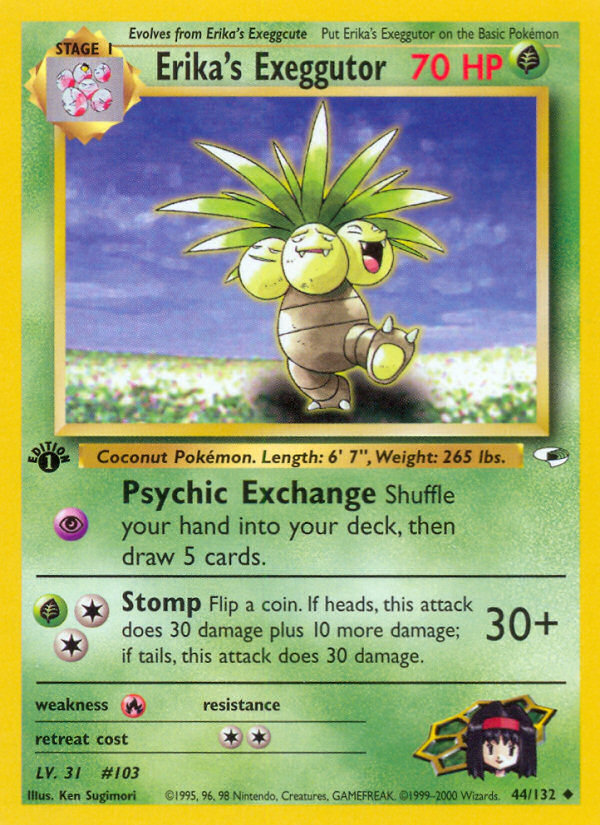 Erika's Exeggutor (44/132) [Gym Heroes 1st Edition] - The Mythic Store | 24h Order Processing