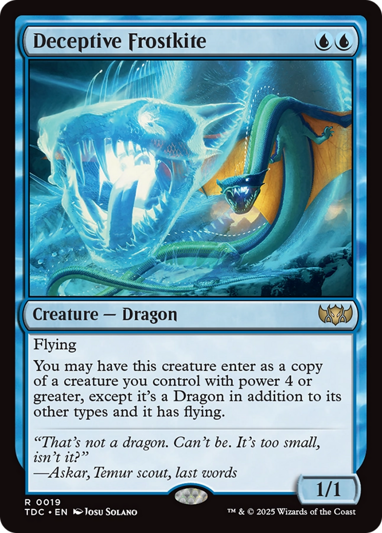 Deceptive Frostkite [Tarkir: Dragonstorm Commander] - The Mythic Store | 24h Order Processing